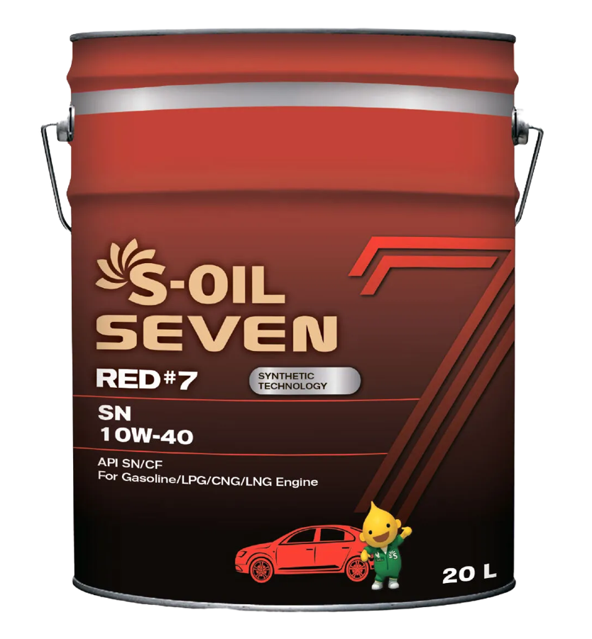 Моторное масло S-OIL SEVEN RED 7 10W-40, 20л